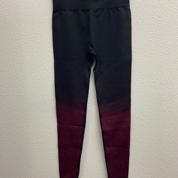 CODEFIT Yoga PowerFlex Dryfit L/XL Wine Ombre Compression Legging - Picture 3 of 6